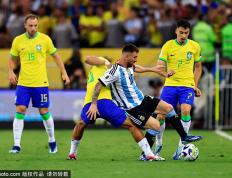 世界杯足球预选赛-球迷互殴奥塔门迪制胜 十人巴西0-1阿根廷遭三连败