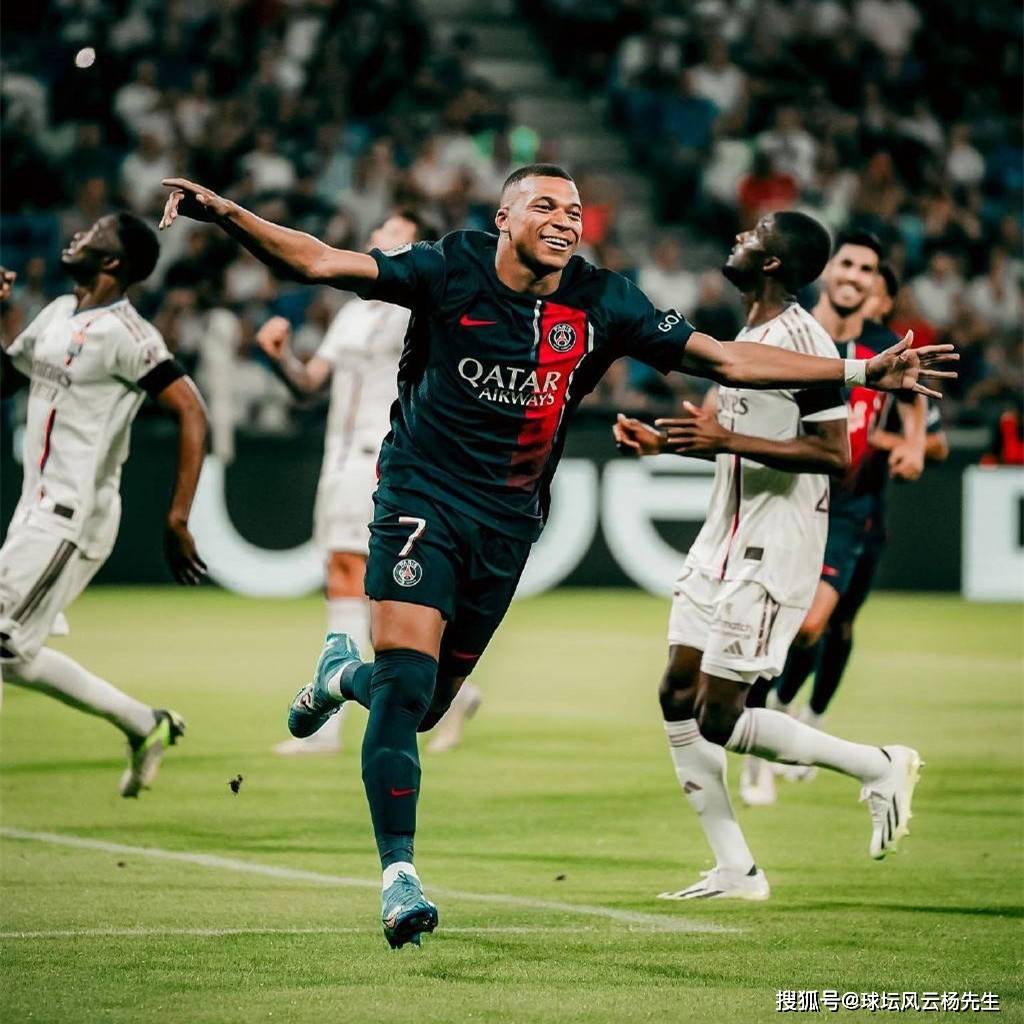 Ligue 1-九球体育焦点战，基利安·姆巴佩双响，巴黎圣日耳曼客场4-1里昂