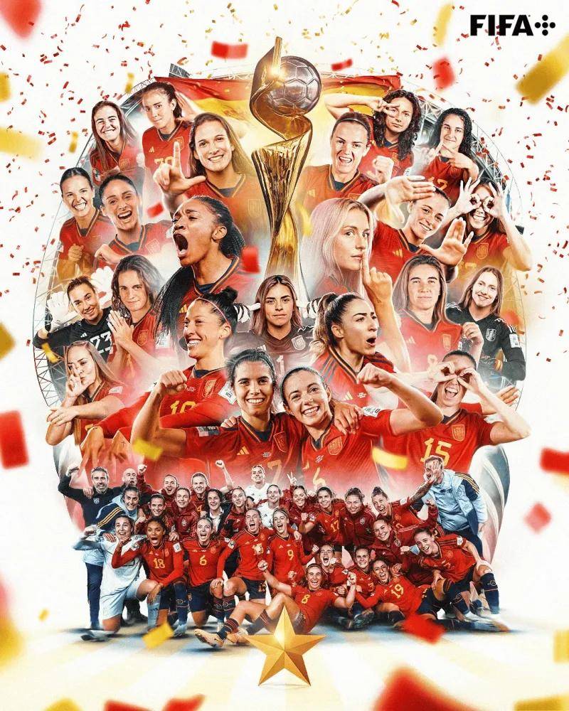 西班牙、德国曾男女足世界杯夺魁，盘点其余女足世界杯冠军得主战绩