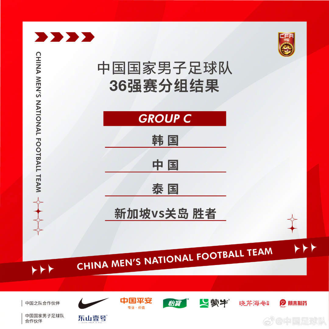 2026世界杯预选赛分组：国足将对战韩国、泰国队